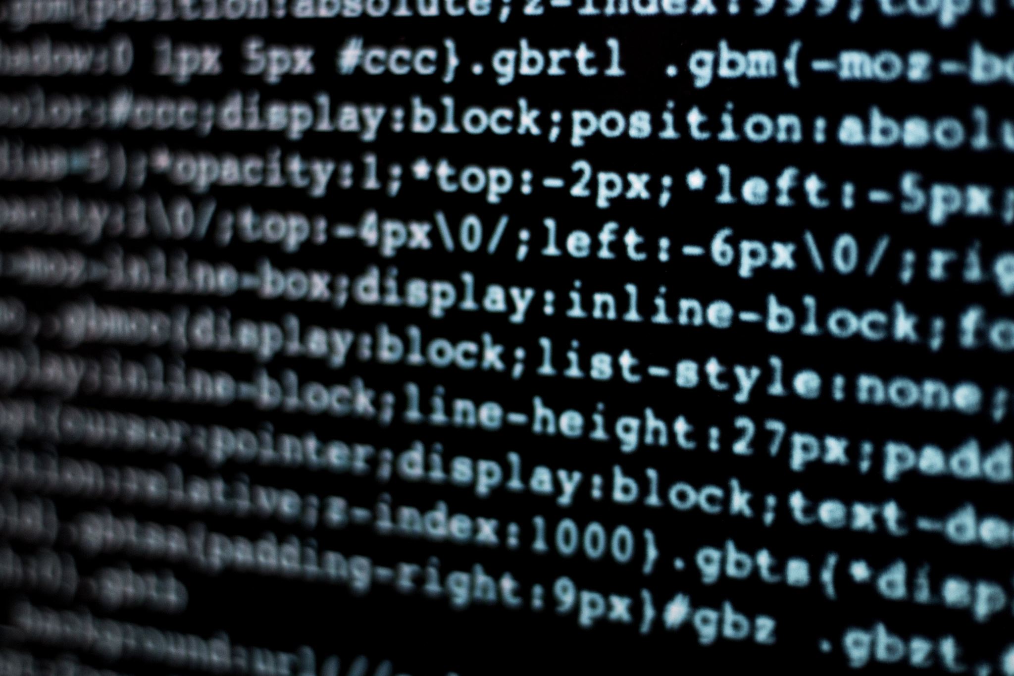 Program-coding-on-a-computer-screen